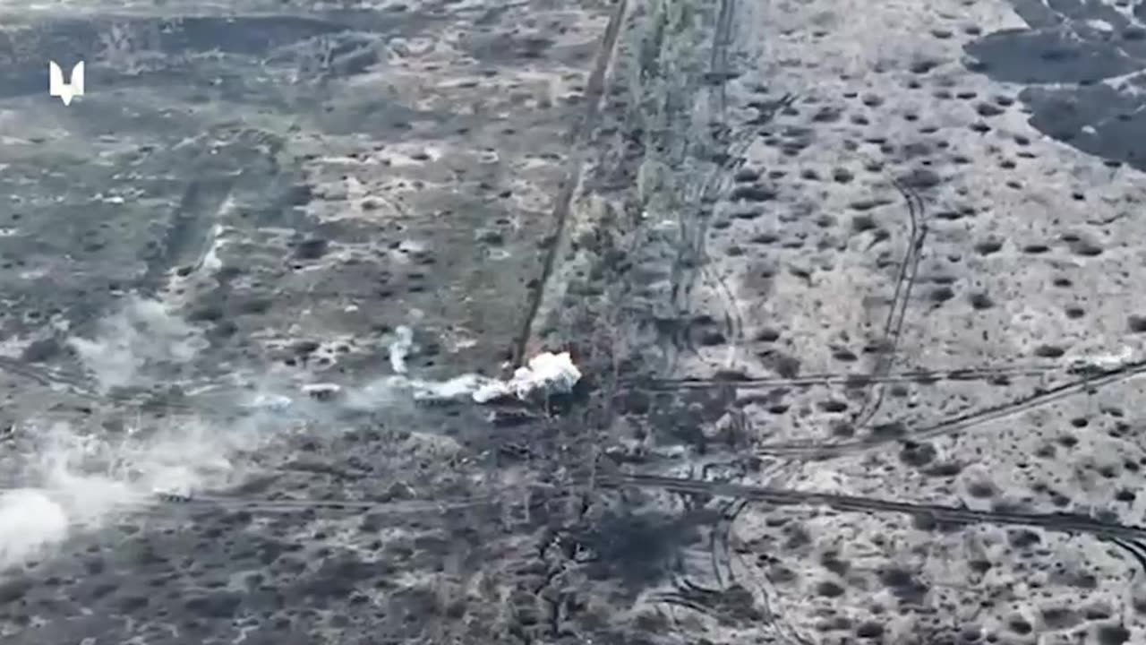 Russian APCs Flame Out After Hitting Mines