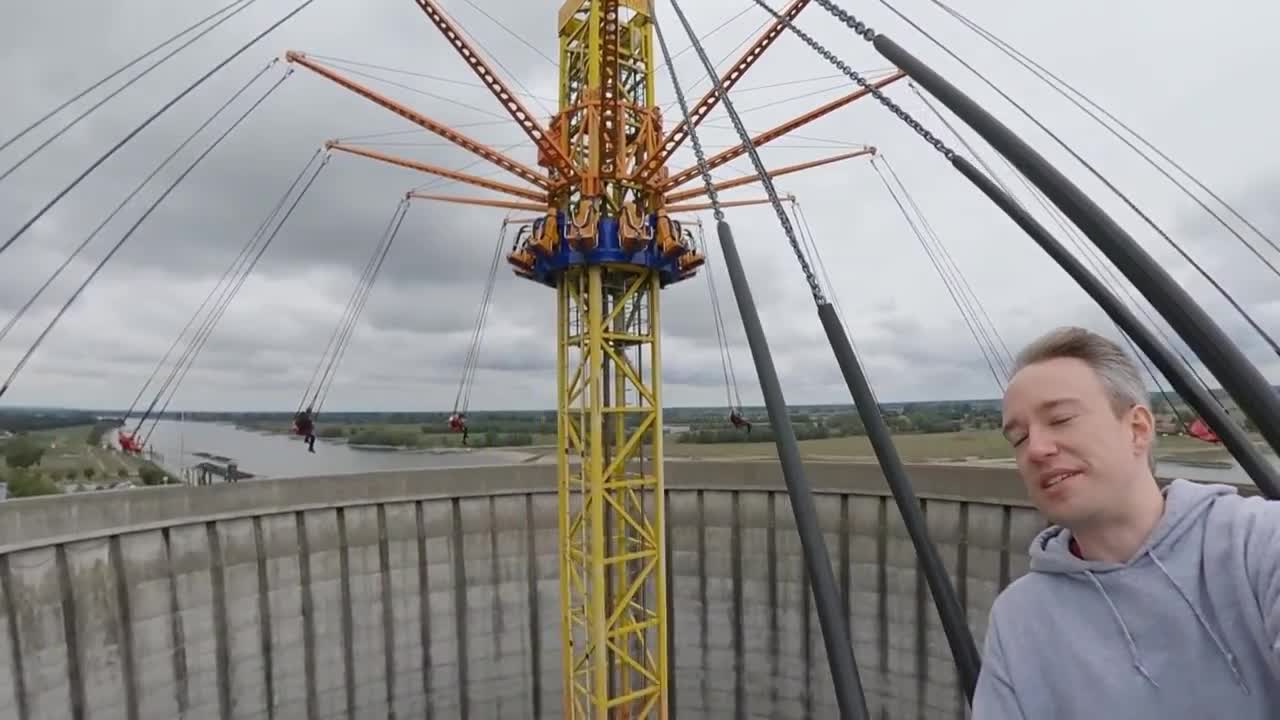 The theme park inside an old nuclear power plant