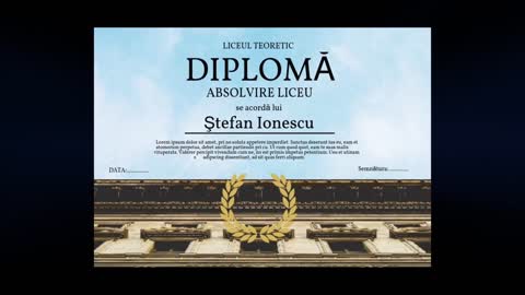 Diploma liceu model