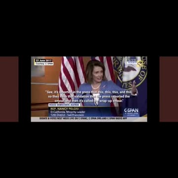 RPFC Archive- Nancy Pelosi discusses how she smears her opponents