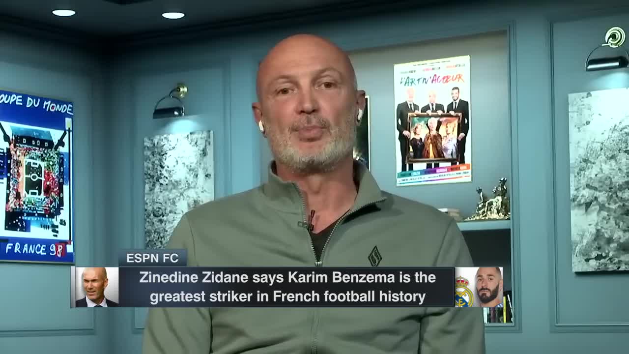 Zidane credits Karim Benzema the BEST STRIKER in French football history: Is this true?! | ESPN FC