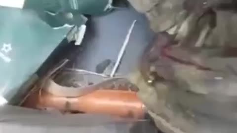 Russian Soldier Left Tangled in Seatbelt