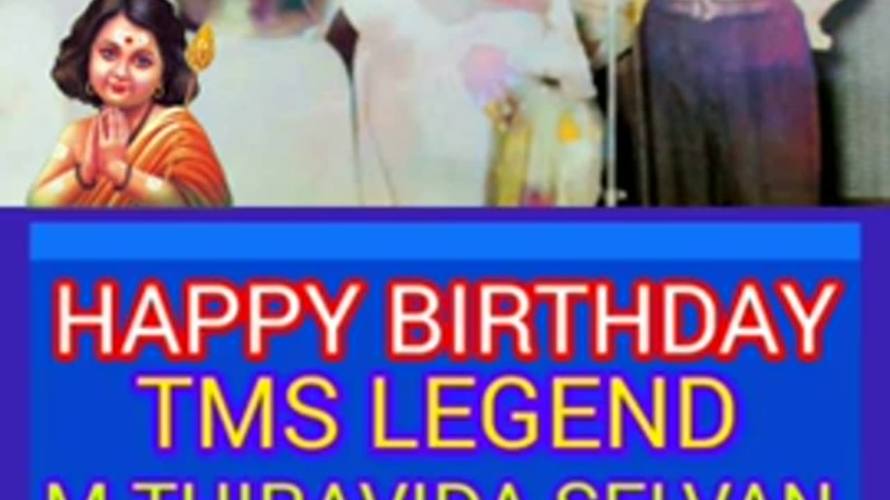 HAPPY BIRTHDAY TO TMS LEGEND SINGAPORE TMS FANS M.THIRAVIDA SELVAN SINGAPORE SONG 21