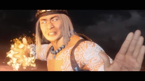 Fire God Liu Kang Transformation Scene (2023) - Mortal Kombat 1 & MK11