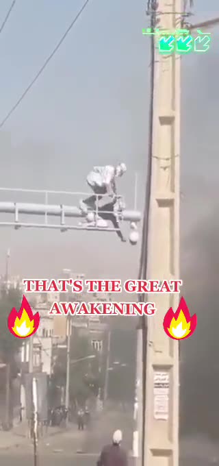 The Iranians are destroying surveillance cameras across the country.