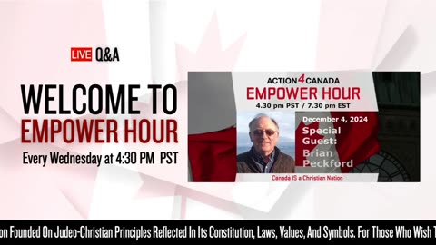 Canada IS a Christian Nation: with Tanya Gaw & Brian Peckford