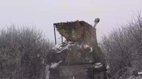 Combat work of the Msta-S self-propelled gun crew
