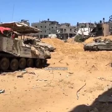 Israeli occupation forces mercilessly demolishing and flattening residential homes in Rafah city.
