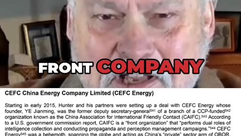 Hunter is on the Payroll of a Front Company?