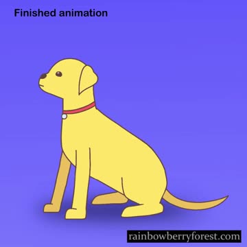 Dog bark animation process