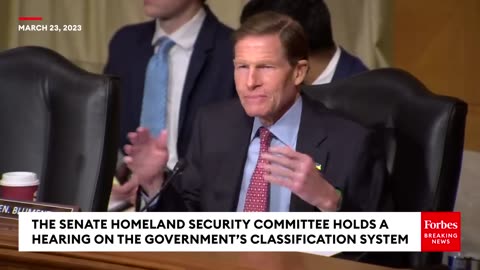 'The Real Losers Here Are The American People'- Richard Blumenthal Decries Over-Classification