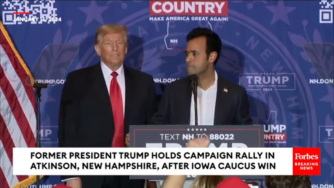 FULL: Trump Holds Campaign Rally In New Hampshire With Vivek Ramaswamy