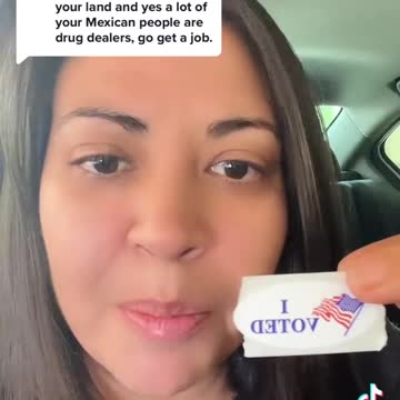 Anti White mexican lady on the election