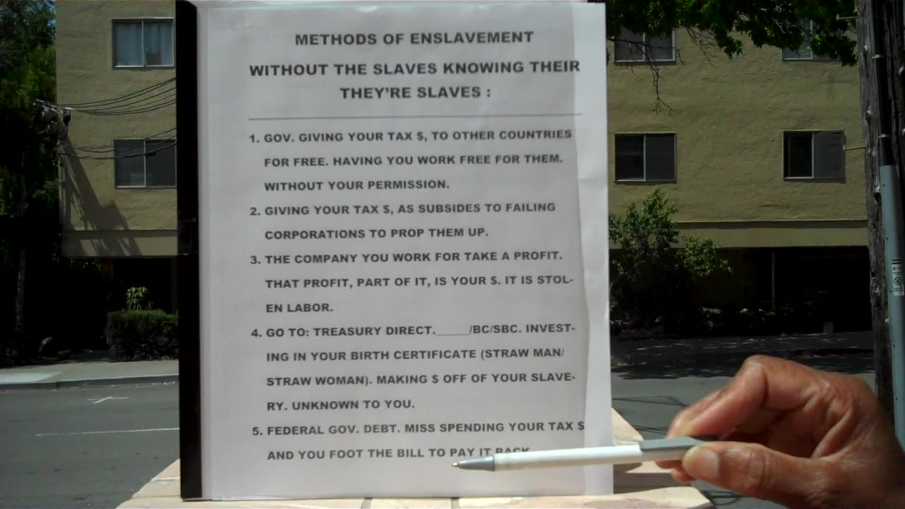 24 METHODS OF ENSLAVEMENT: Making You A Slave Without You Knowing You're A Slave