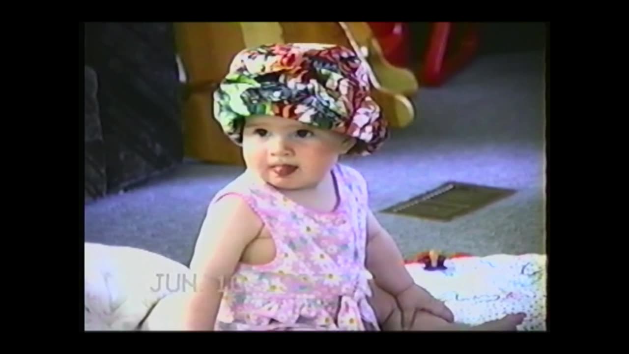 VHS tape 8 video 24 and 1997 house play terry outside and dad play