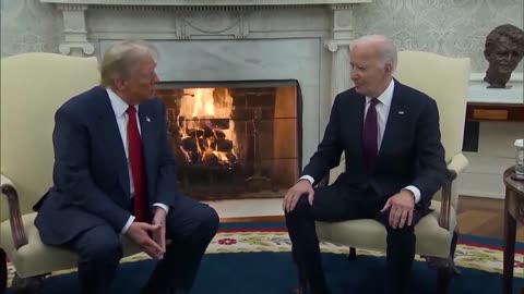 President Trump and Biden Look Exceptionally Friendly In The Oval Office