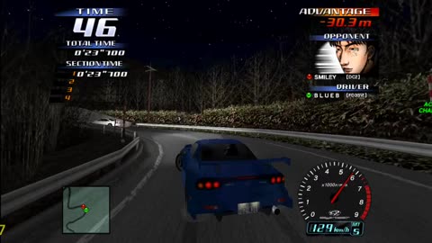 Initial D Arcade Stage 3 - Mazda RX7 Spirit R Legend Of The Street Walkthrough Pt 23(Flycast HD)