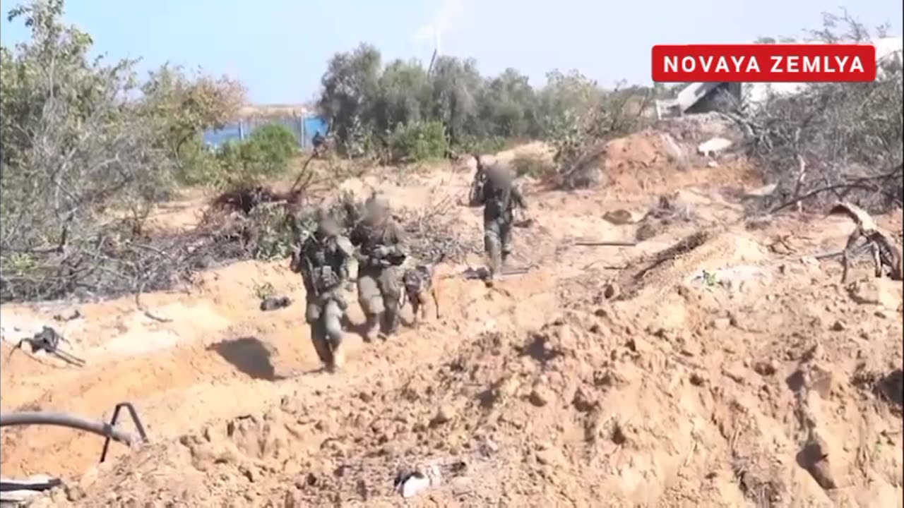 Israeli Armor Brigade clashes with HAMAS RPG unit during advance to Jabalia Gaza