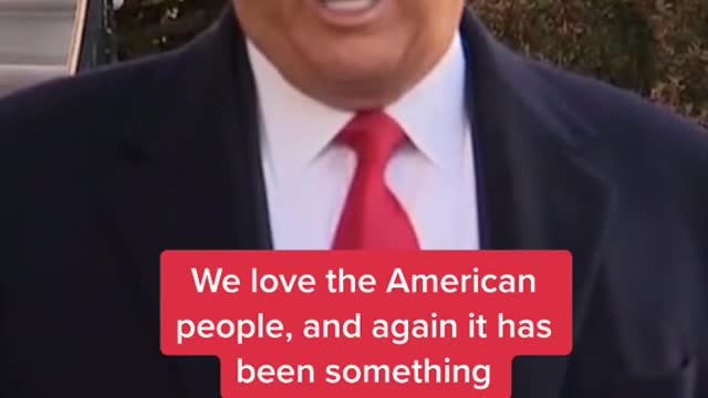 Trump’s remarks before leaving the White House as president for the last time.