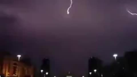 AN UNidentified Object DURING the Thunder STORM UFO