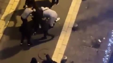 Two off-duty French policemen are beaten in Nice by the usual suspects.