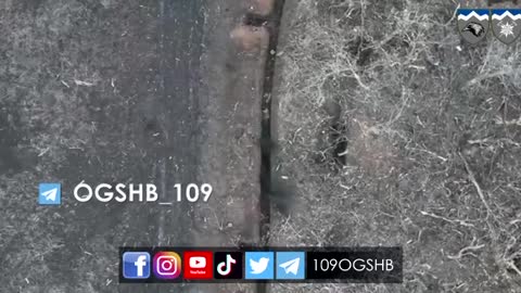 Russians Run From Grenade Drones