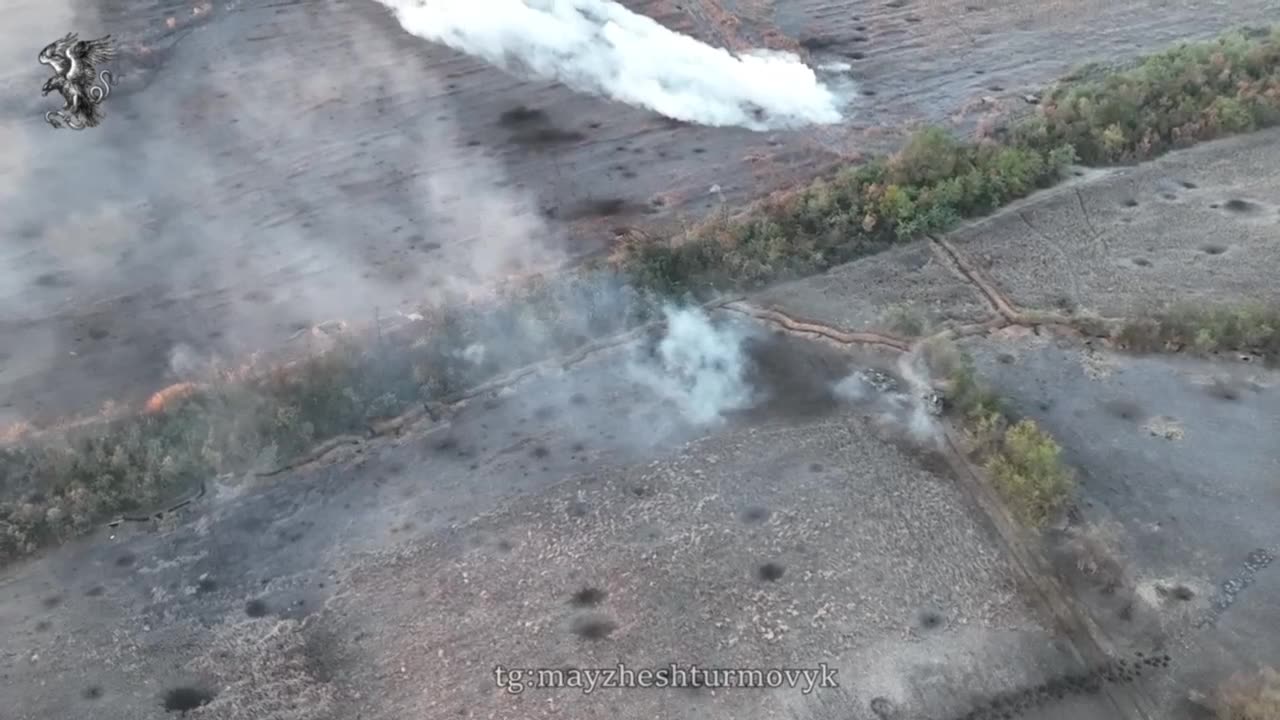 Incredible Drone Footage of a Battle for the Small Town of Kopany