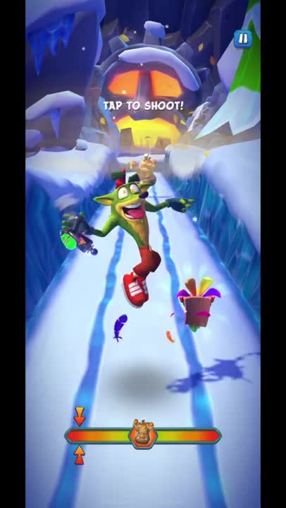 Rok-Ko Battle Run Gameplay On Bear It - Crash Bandicoot: On The Run!