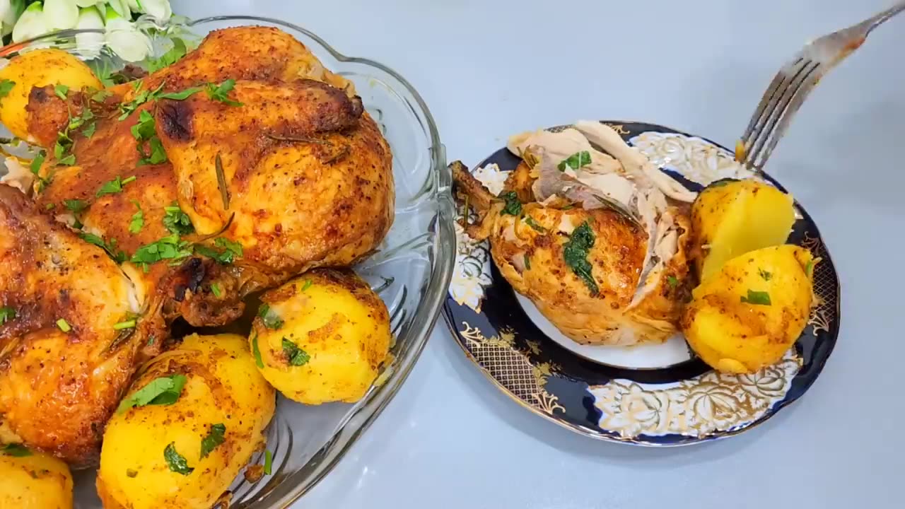 Learned this trick in a restaurant! Incredible recipe for CHICKEN with POTATOES!