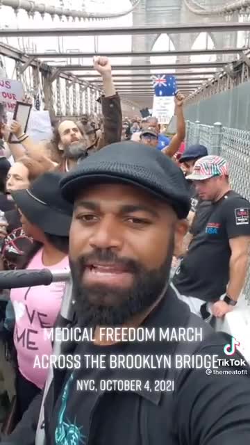 NYC March Against J4b M4nd4tes 🟠⚪🟣The NPC Show