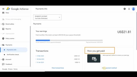 How to Link Bank Account on AdSense in 2023 | Payment Method on AdSense