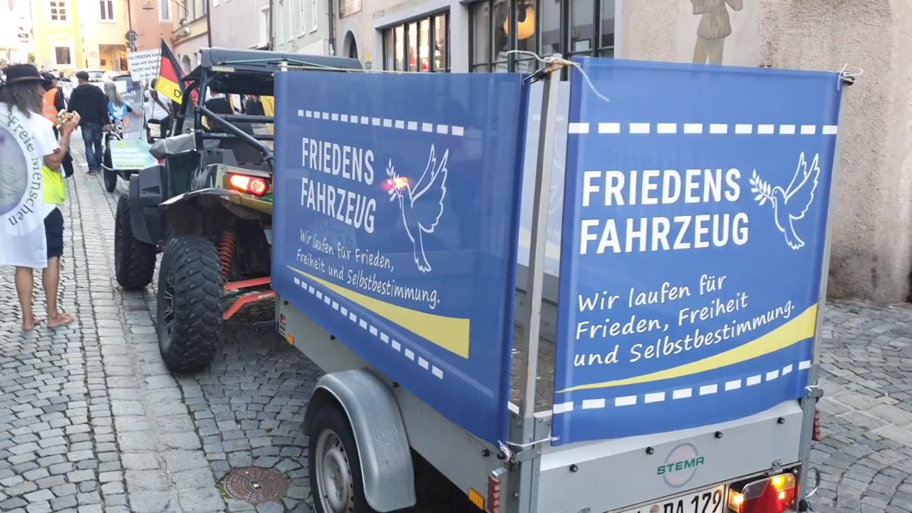 Frieden & Freiheit Demo Aufzug am 25.09.2023in Kaufbeuren.