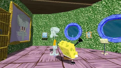 Spongebob Squarepants! - 360° - Trumpet Meme! (The First 3D VR Game Experience!)