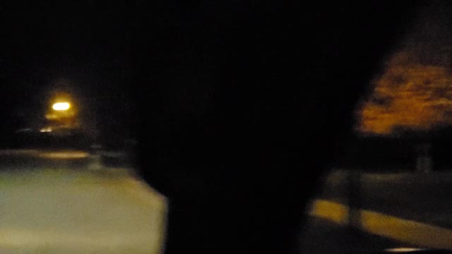 POINT OF VIEW: YOU'RE IN THE CAR AT NIGHT
