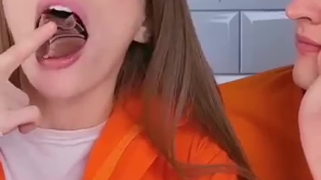Couple funny video #burger eat challange