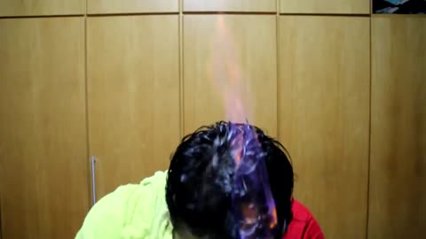 TACANDO FOGO NA CABEÇA #desafios