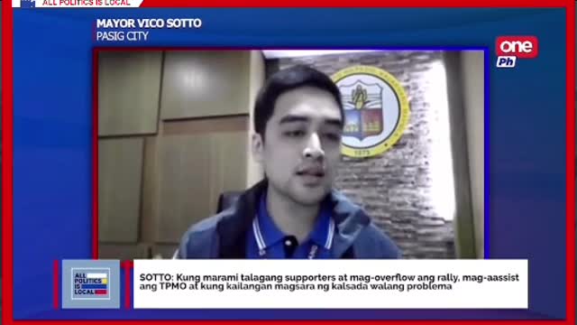 Mayor Vico sa pagbigay ng malaking venuepara sa rally:Ang sikip sa Pasig