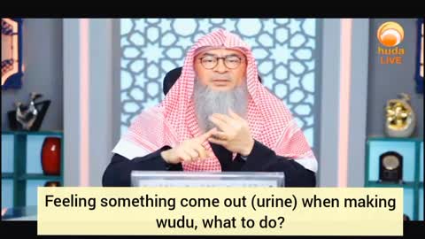 Feel something come out (urine) while making wudu, what to do? - Assim al hakeem