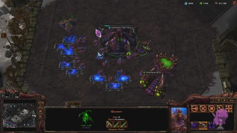 StarCraft 2 Gold League Ranked Zerg VS Terran