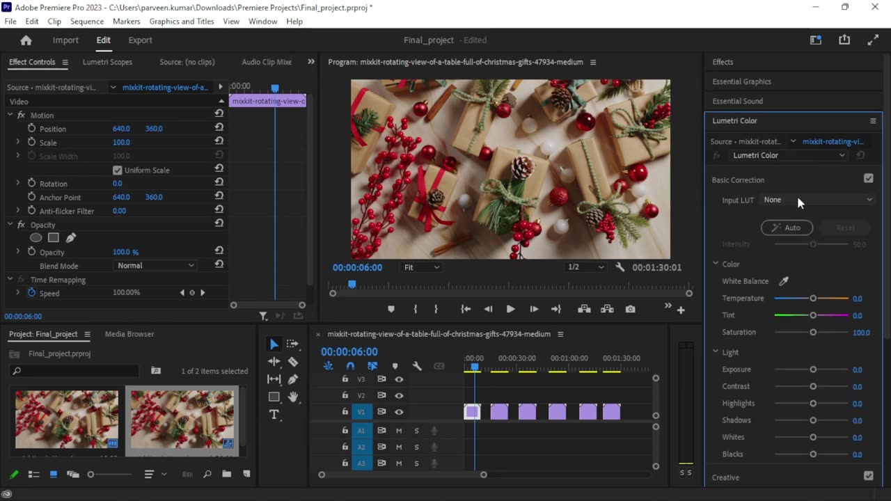 Adobe Premiere Pro Cinematic LUT Free Available