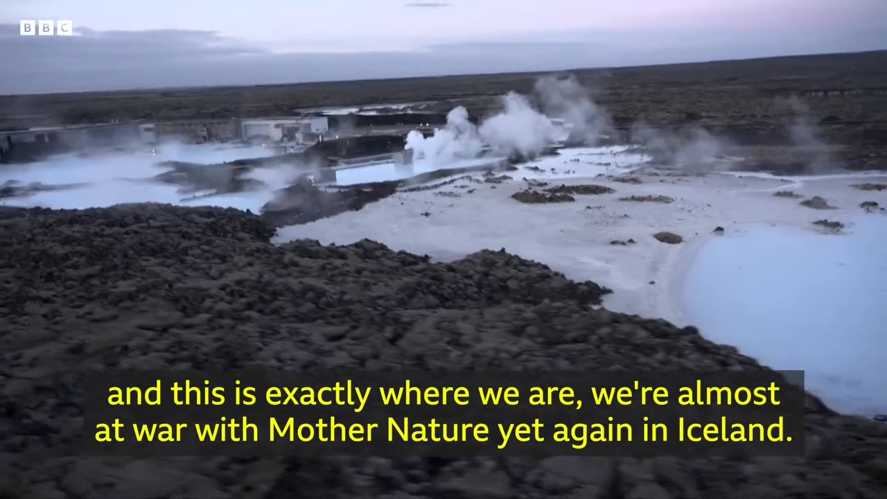 Iceland- Helicopter footage shows giant cracks in earth