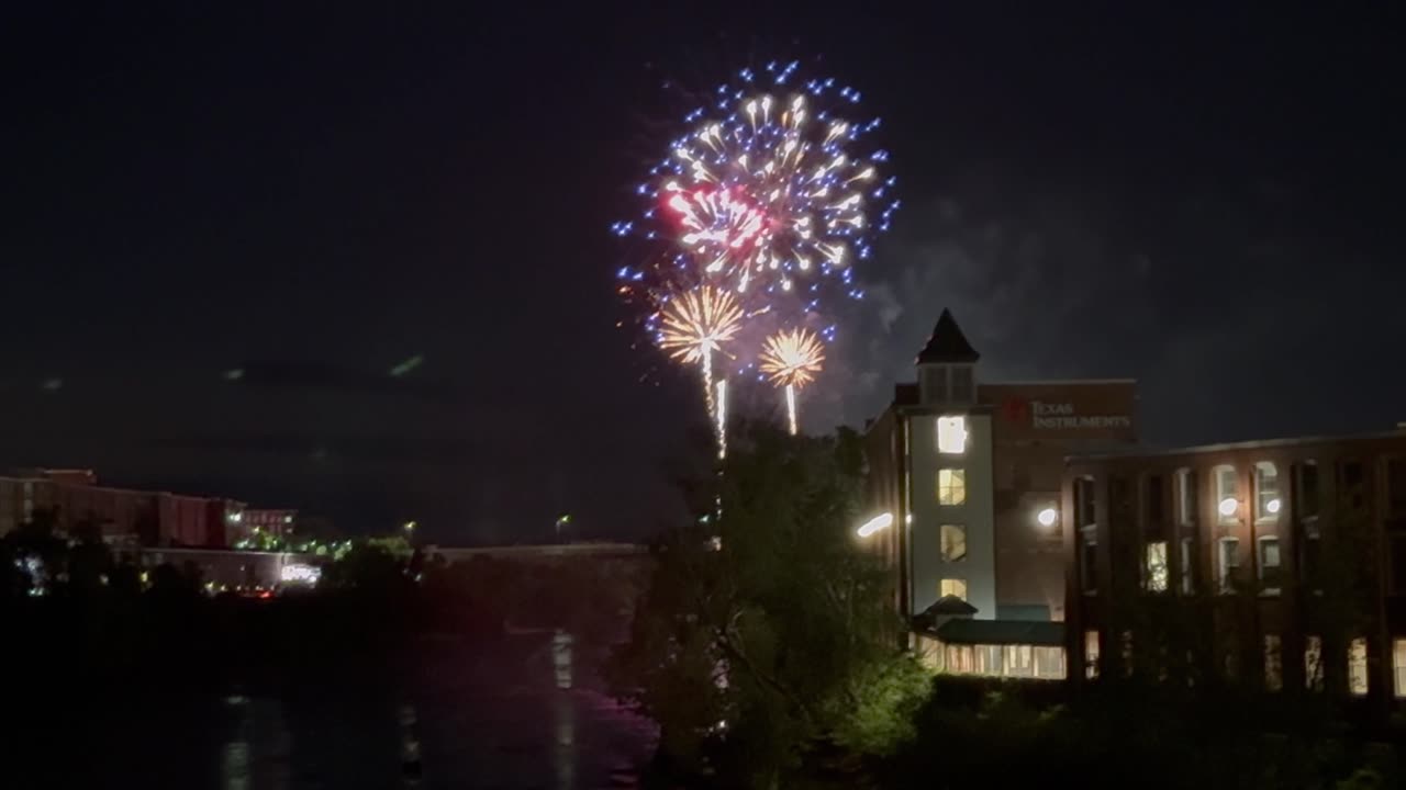 Fireworks at Arms Park in Manchester on July 3, 2024