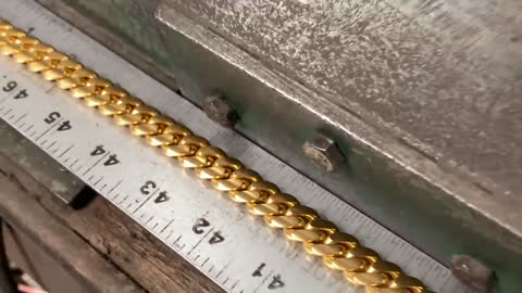Making a Pure Gold Cuban Link Chain (Handmade 24 Karat)