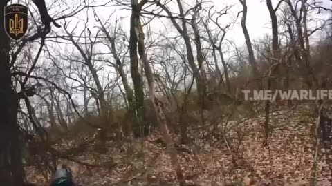 Fight in the Kremennaya area from the first person of the Ukrainian military