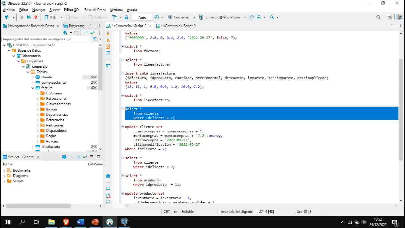 Lenguaje SQL y PostgreSQL parte 19. Transacciones.