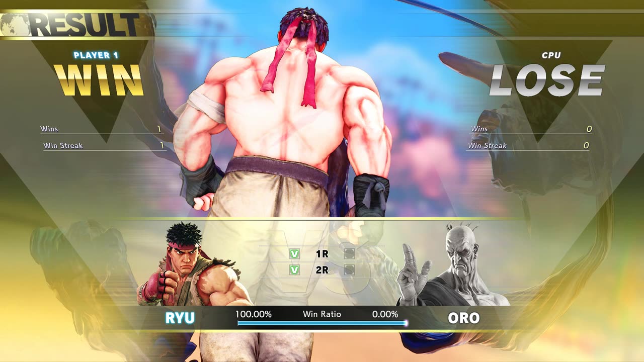 32.Ryu vs Oro (Hardest AI) - Street Fighter V