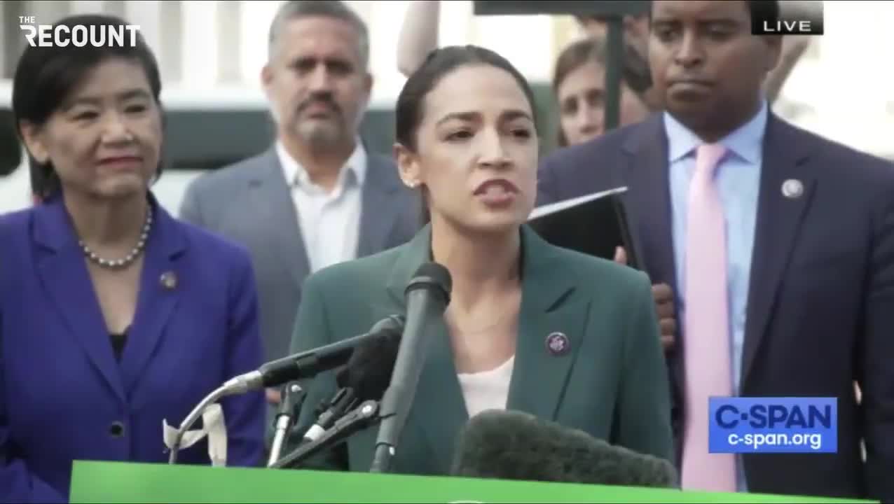 AOC Calls for 'Wartime Scale Mobilization' to Fight... the Climate