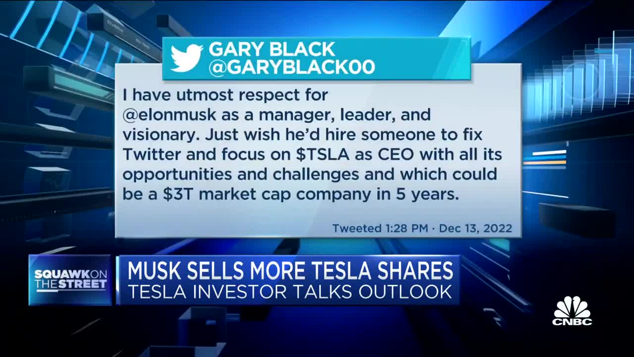 First catalyst for Tesla is finding a Twitter CEO, says Future Fund's Gary Black