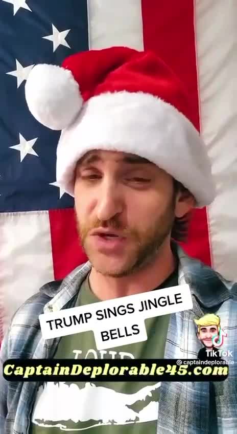 Trump sings Jingle Bells. 😁😁😁
