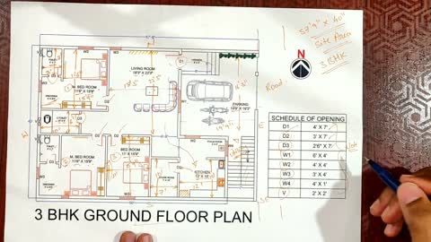 SUPER 3BHK HOUSE PLAN _ EXPLAINED IN ಕನ್ನಡ